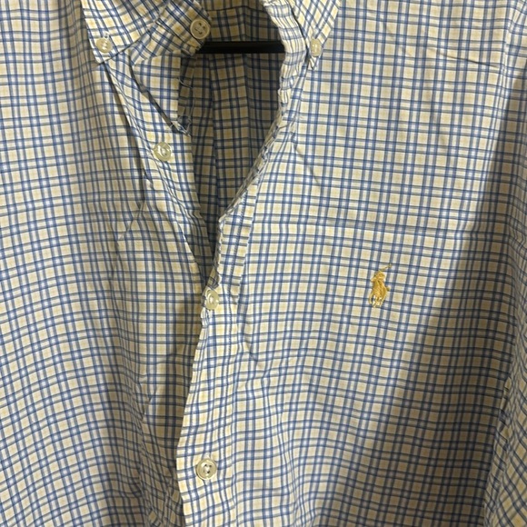 EUC Ralph Lauren Checkered Classic Fit Dress Button Down Shirt - Picture 2 of 3